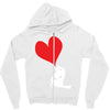 bird love heart animal graph note music party pop art gift Zipper Hoodie