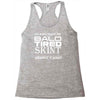 my kids made me bald Racerback Tank