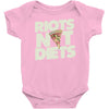 riots not diets Baby Bodysuit
