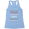 ugly christmas wife Racerback Tank