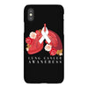lung cancer awaneress iPhoneX Case
