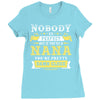 Nobody Is Perfect But If You Are A Nana You Are Pretty Damn Close Ladies Fitted T-Shirt