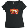 chinese zodiac Women's Triblend Scoop T-shirt