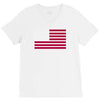 usa flag navy american V-Neck Tee