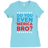 Do You Even 'Merica Bro Ladies Fitted T-Shirt