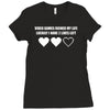 video games ruined my life funny Ladies Fitted T-Shirt