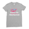Move Over Boys Let This Girl Show You How To Be A Firefighter Ladies Fitted T-Shirt