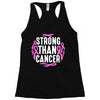 strong than cancer Racerback Tank