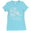 i'd rather be at the beach Ladies Fitted T-Shirt