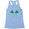 shamrock boobs Racerback Tank