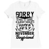 This Girl Is Taken By A Super Sexy November Boyfriend Ladies Fitted T-Shirt
