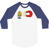 khaki chick magnet 3/4 Sleeve Shirt