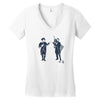 fist bump for liberty Women's V-Neck T-Shirt