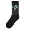 Baby Boy with Heart Any Name Customized Socks