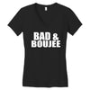 bad &amp; boujee Women's V-Neck T-Shirt