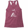 shark attack swimmer Racerback Tank