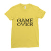 game over Ladies Fitted T-Shirt