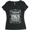 vintage made in 1969 perfectly aged a living legend Women's Triblend Scoop T-shirt