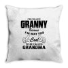 I&rsquo;m Called Granny Because I&rsquo;m Way Too Cool To Be Called Grandma Throw Pillow