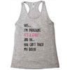 Yes...I'm Pregnant.It's a Girl! And No...You Can't Touch My Belly! Racerback Tank