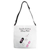 Creating a Little Disney Magic Pink Glitter Adjustable Strap Totes