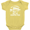 all i caught was this crappie fish Baby Onesie