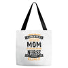 Super Cool Mom Of A Freaking Awesome Nurse Tote Bags