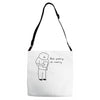 bad poetry Adjustable Strap Totes