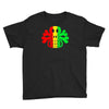 rasta skull and crossbones reggae dub club rave Youth Tee