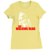 the walking dead tv show daryl dixon with bandana zombies Ladies Fitted T-Shirt