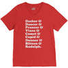 reindeer names V-Neck Tee