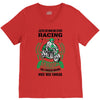 I am A Racing Grandpa Like A Regular Grandpa Only Way Cooler V-Neck Tee