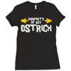 property of my ostrich Ladies Fitted T-Shirt