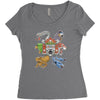 hidden temple Women's Triblend Scoop T-shirt