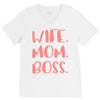 wife boss mom V-Neck Tee