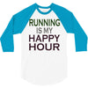 running is my happy hour 3/4 Sleeve Shirt