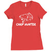 carp hunter pike angler fishing new Ladies Fitted T-Shirt