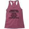 Smartass August Girl Racerback Tank