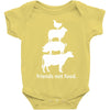 friends not food white Baby Bodysuit