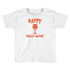 halloween happy hallowine Toddler T-shirt