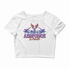 proud air force dad 2 Crop Top