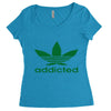 addicted ~ mens funny Women's Triblend Scoop T-shirt
