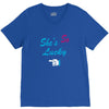 she's so lucky V-Neck Tee