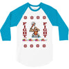 ugly sweater fight christmas t shirts 3/4 Sleeve Shirt