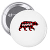 mama christmas bear Pin-back button