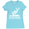 buck wear food poops Ladies Fitted T-Shirt