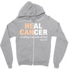 Heal Cancer Zipper Hoodie