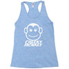 cheeky monkey funny Racerback Tank