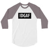 idgaf Dua Lipa 3/4 Sleeve Shirt