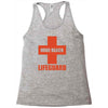 nude beach   lifeguard Racerback Tank
